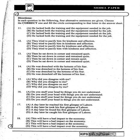 Kips english grammer 123 | PDF