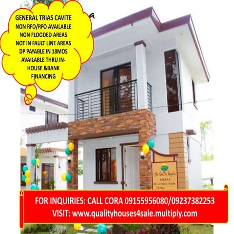 Affordable housing in Cavite rush rush for sale/brand new houses rush for sal...