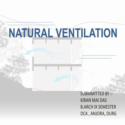 NATURAL VENTILATION LITERATURE AND CASE STUDY IN INDIA (DISSERTATION OF THESI...