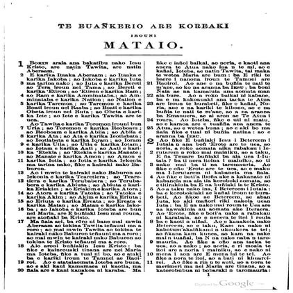 Kiribati bible new testament | PDF