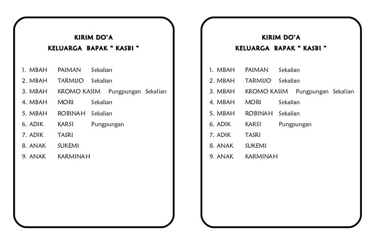 Kirim doa