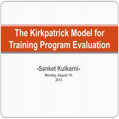 Kirkpatrick model