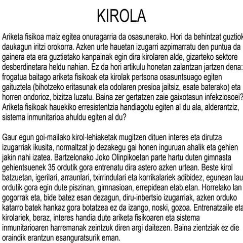 Kirola