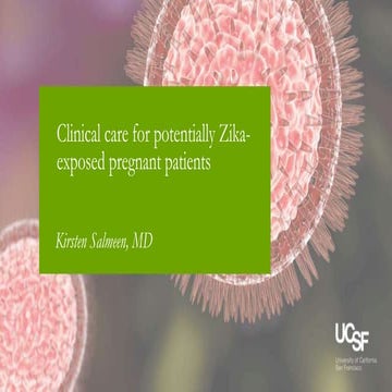 Clinical care for potentially Zika-exposed pregnant patients