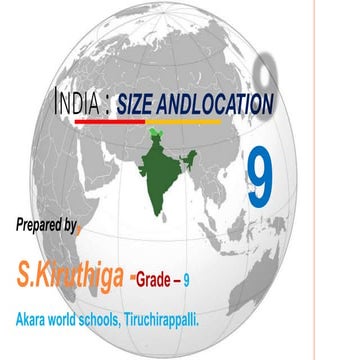 India Size and location