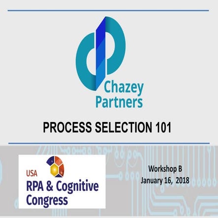 Intelligent Automation process selection workshop 101