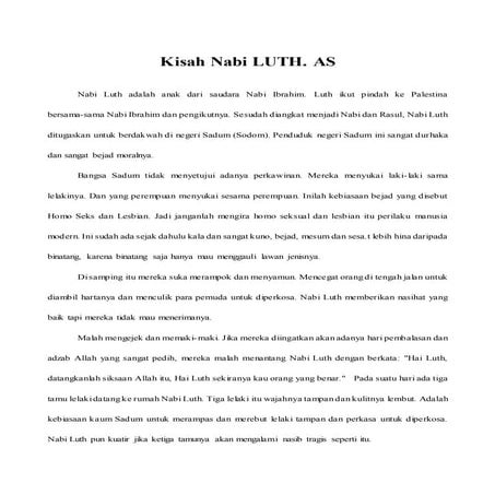 Kisah nabi luth