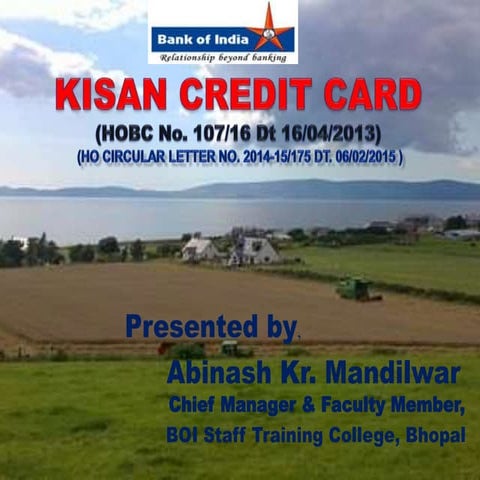 Kisan credit card