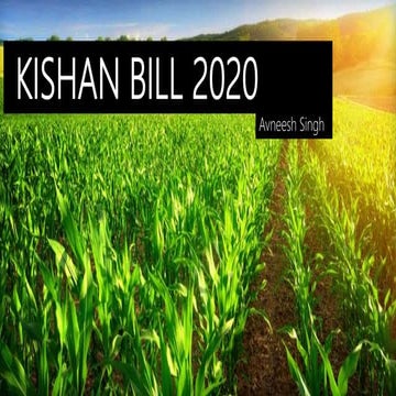 Kishan bill 2020