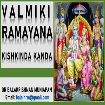 Valmiki Ramayana Online Class - Kishkinda Kanda - Session 16
