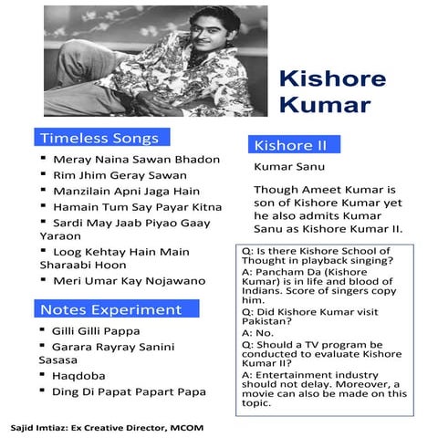 Kishore Kumar | PPT