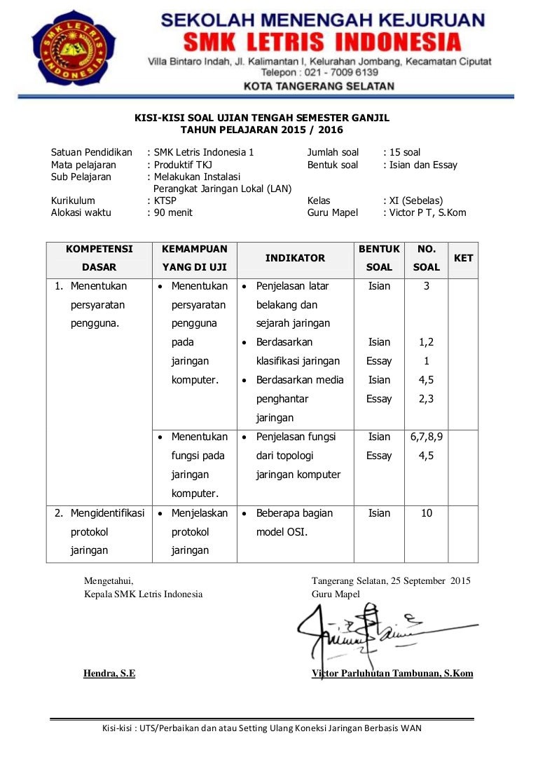 Soal Essay Keamanan Jaringan Gambaran Soal Essay Keamanan Jaringan Gambaran