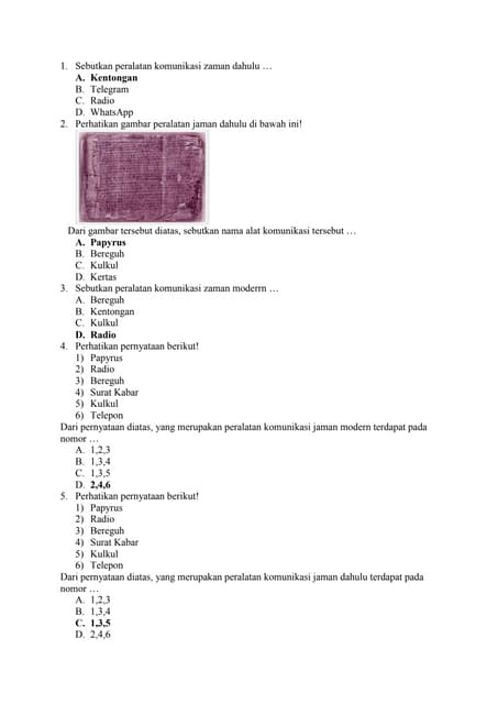 Soal Ujian Praktik Tik Kelas Ix Doc