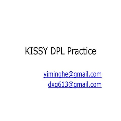 Kissy dpl-practice