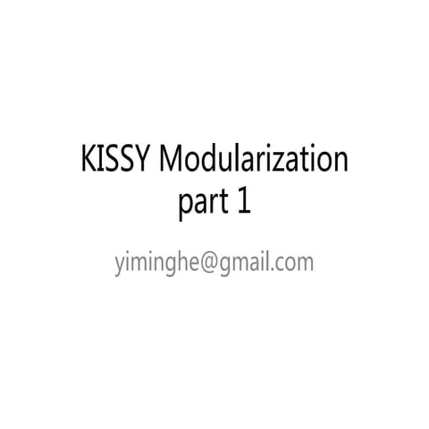 kissy modularization part1