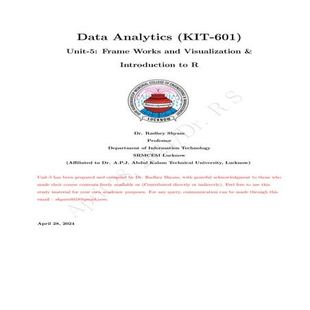 KIT-601 Lecture Notes-UNIT-5.pdf Frame Works and Visualization