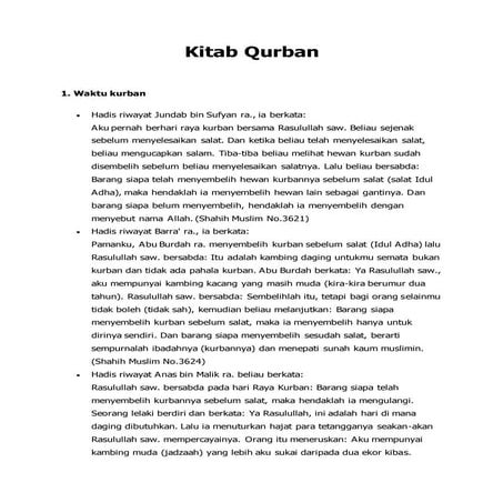 Kitab qurban