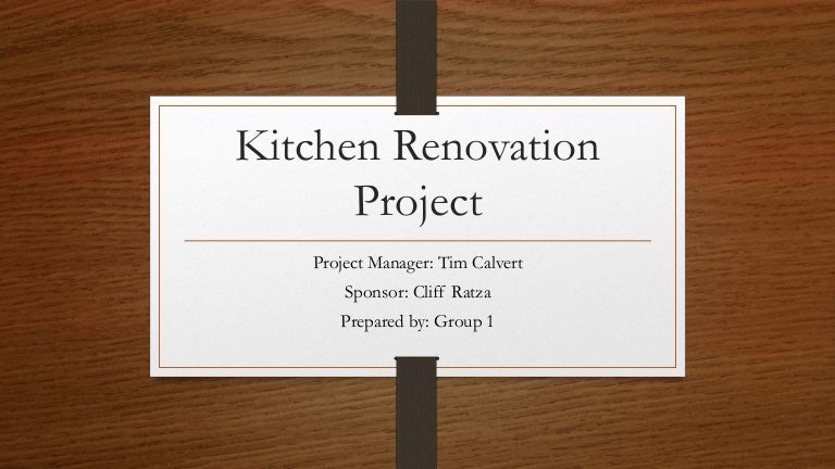 kitchen remodel schedule template