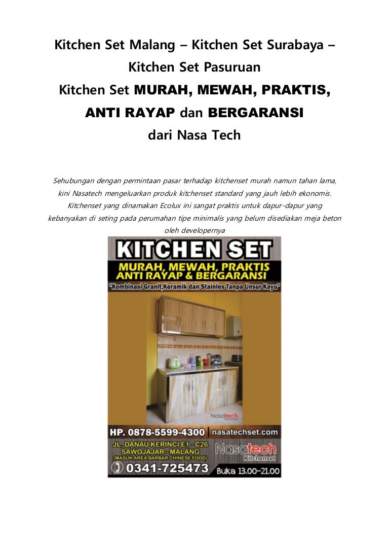 Kitchen Set Murah | Kitchen Set Minimalis Murah | Kitchen ...