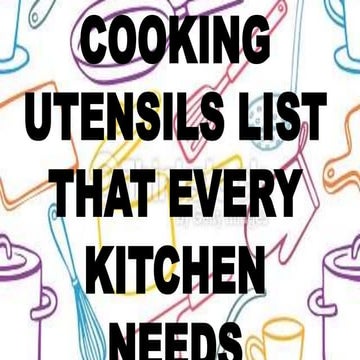 Kitchen tools commercial cooking