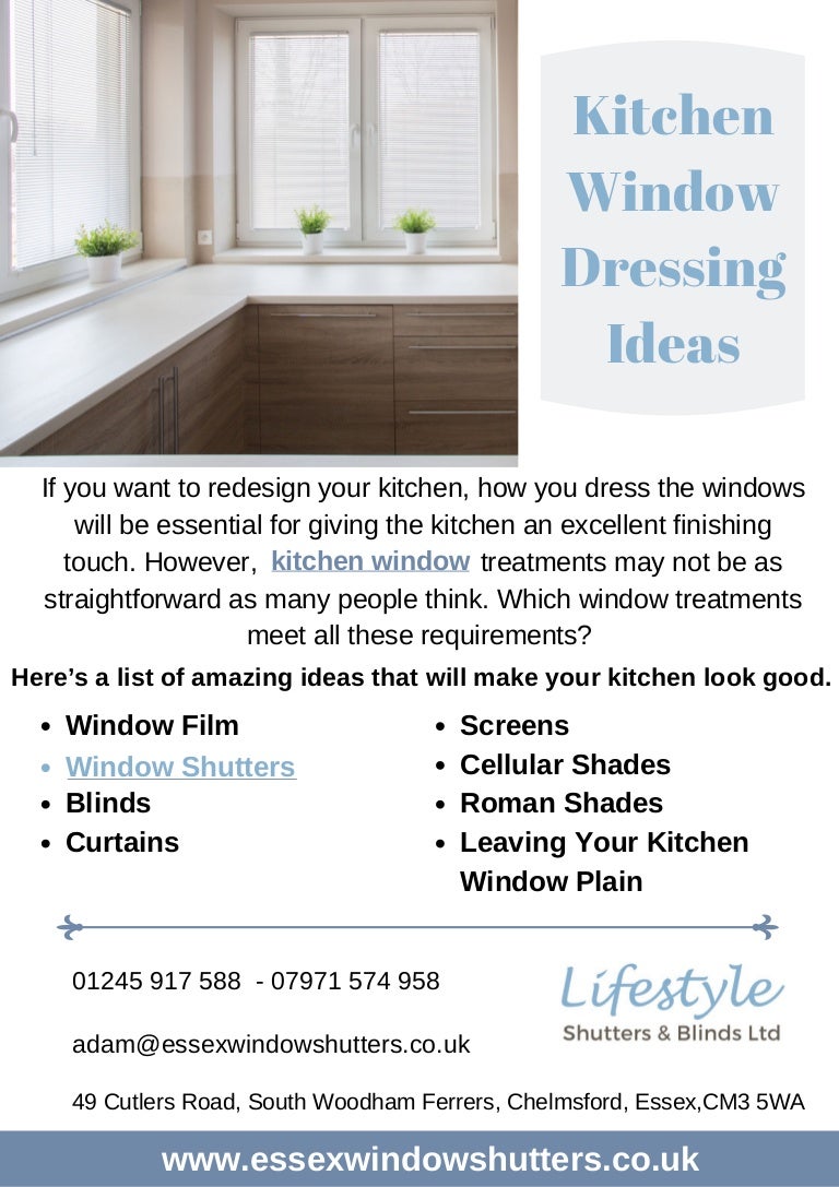 Kitchen Window Dressing Ideas