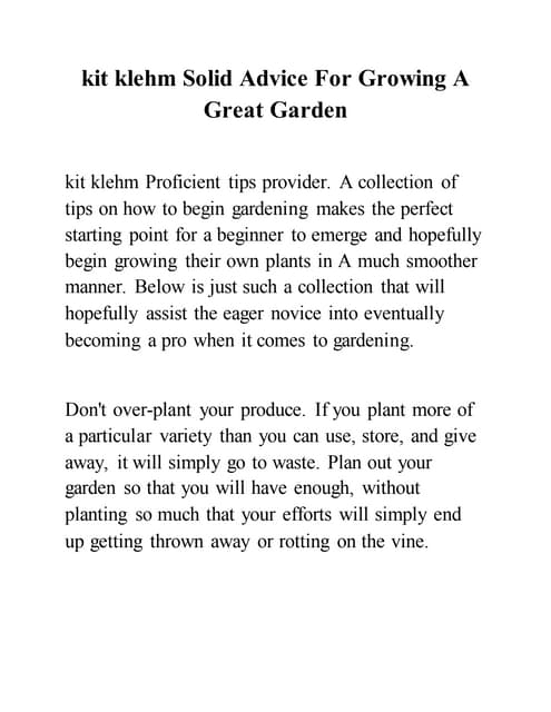 Best Gardening tips | KV Green Nest .pdf