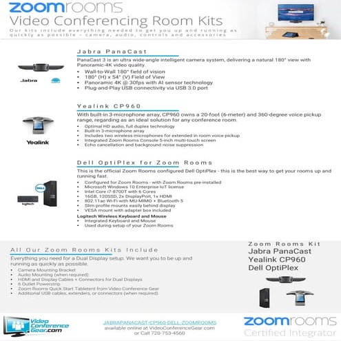 Kit one sheet jabrapanacast cp960-dell-zoomrooms