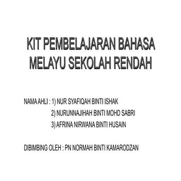 Kit Pembelajaran Sdp Pptx