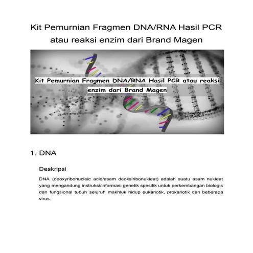 Pemanfaatan pcr dalam diagnosis | PPTX