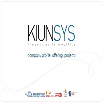 Kiunsys offering for Smart Urban Mobility, Smart Parking & City Logistics