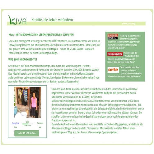 Kiva Informationsbroschuere