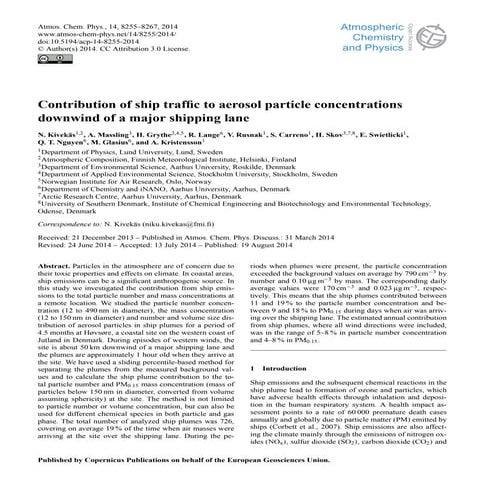Kivekäs acp 2014   ship contribution to particle number (1)