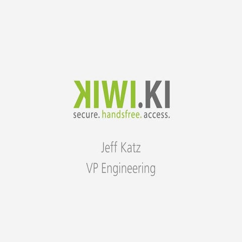 KIWI IoT Presentation