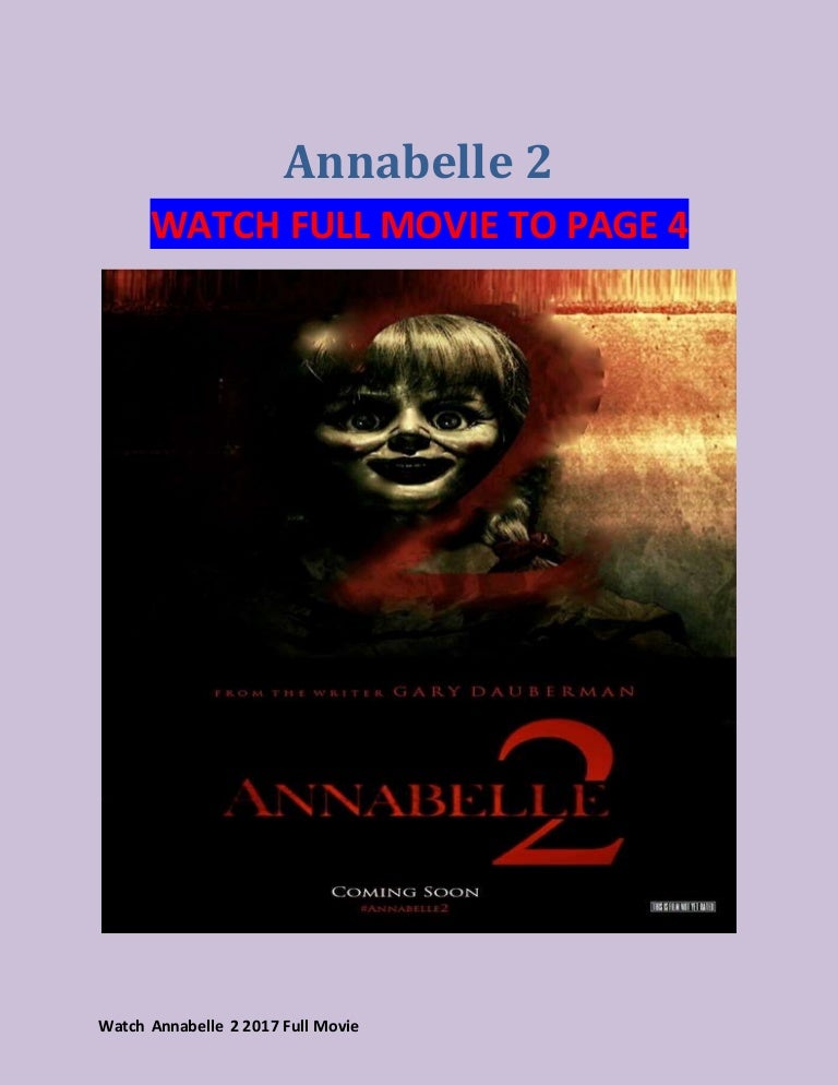 Annabelle 2 Streaming Annabelle 2 Streaming