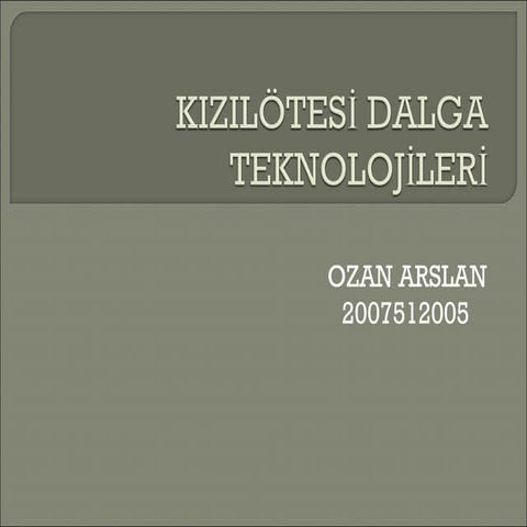 KizilöTesi Dalga Teknolojileri