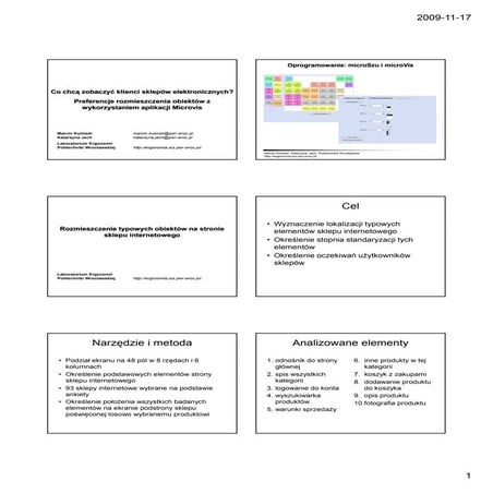 WUD 2009 - Co chcą zobaczyć klienci sklepów elektronicznych?