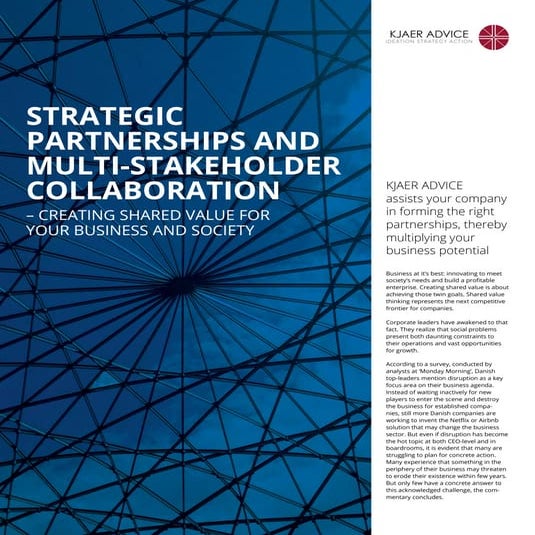KJAER ADVICE Strategic Partnerships Brochure