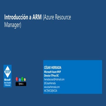 Introducción a ARM (Azure Resource Manager) 