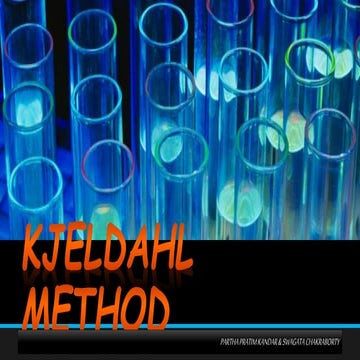 Kjeldahl method