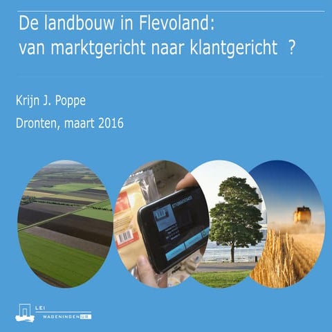 KJ Poppe flevolandse landbouw.