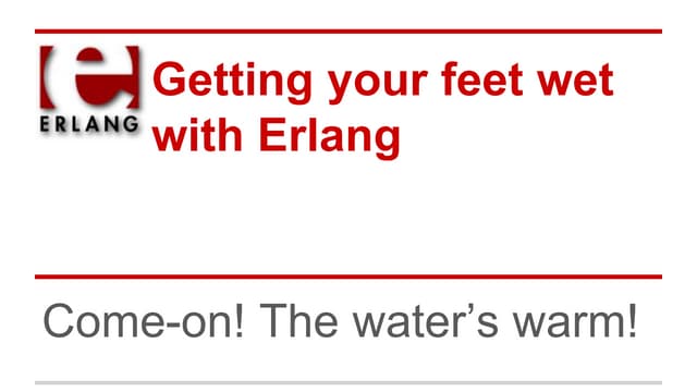 Erlang kickstart