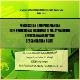 Penghasilan Ilmu Pengetahuan Oleh P...