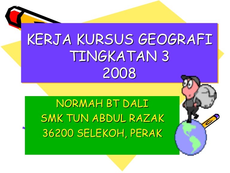 Contoh Kerja Kursus Pengagkutan Slideshare