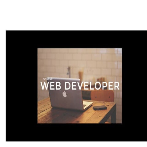 Java web developer | PPT