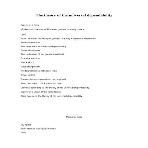 The New Theory of Everything.