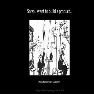 So you think you want to build a product