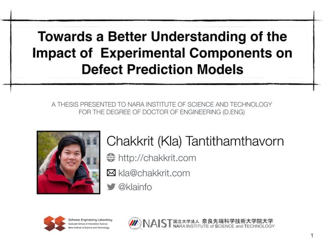 Towards a Better Understanding of the Impact of Experimental Components on De...