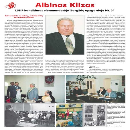 LSDP Klaipėdos apskrities kandidatai