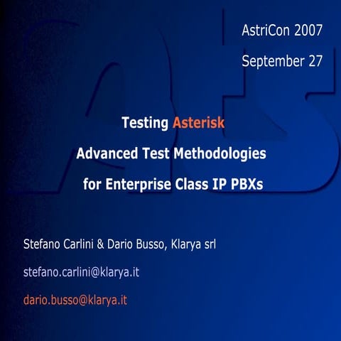 My speech at AstriCon 2007