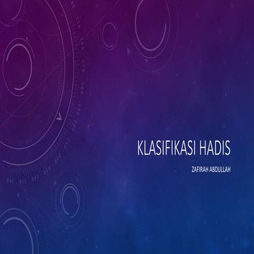 Ulum Hadis: Klasifikasi Hadis
